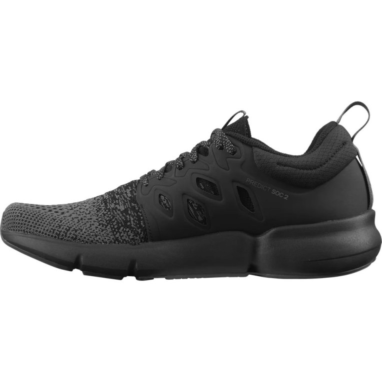 Black Salomon Predict Soc 2 Men's Running Shoes | PH 97542X